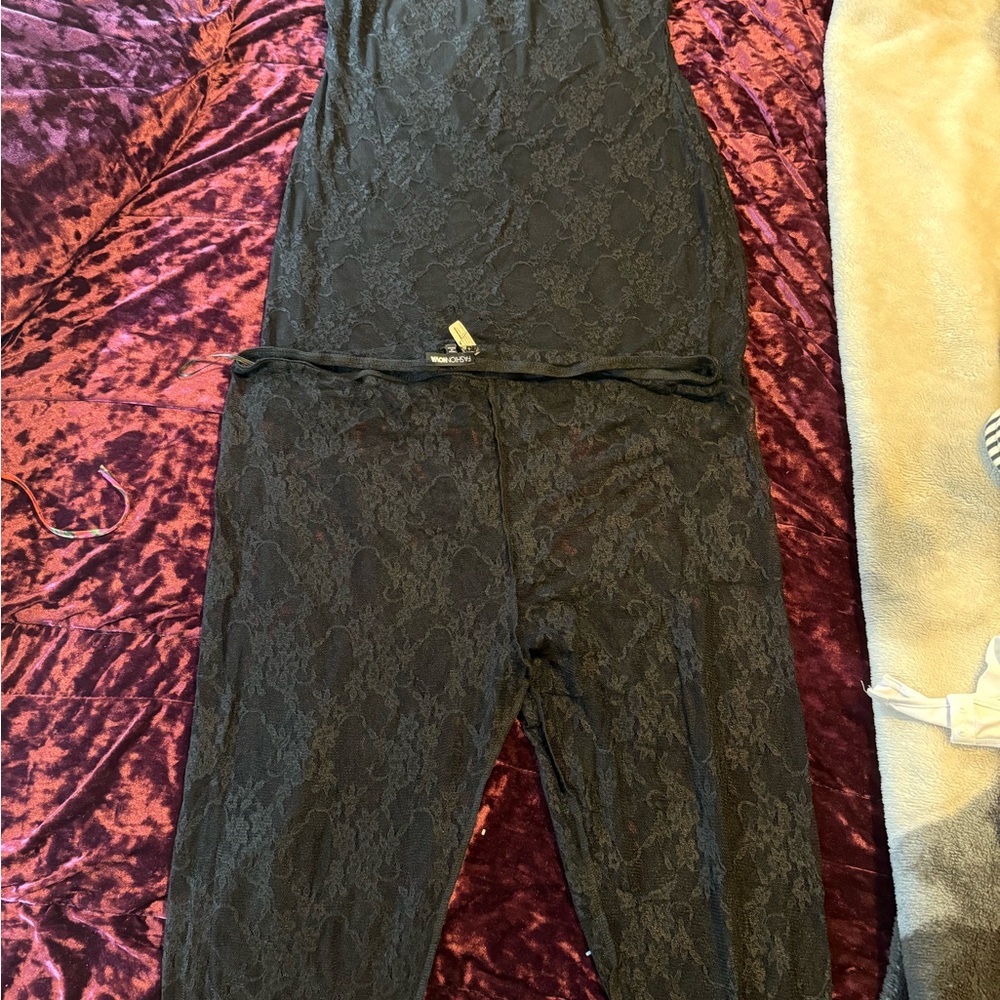 Black Lace Jumpsuit